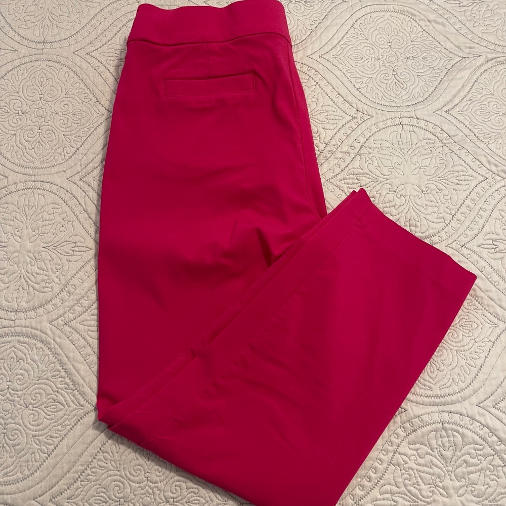 Hot pink cropped pants